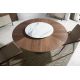 Mese dining - Masa dining cu blat central rotativ Veneer, 135cm