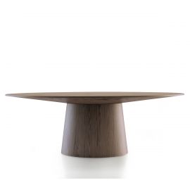 Masa ovala Walnut Veneered, 220x110cm