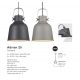 Pendule, Lustre suspendate - Pendul industrial design nordic ADRIAN 25, negru