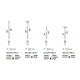 Pendule, Lustre suspendate - Pendul LED ULTRATHIN SP1 SMALL SQUARE NERO
