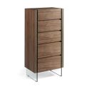 Dulapior elegant cu 5 sertare, design deosebit Aurore