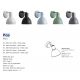 Aplice, corpuri de iluminat pentru pereti - Aplica moderna design minimalist Pop, alb