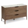 Comoda cu trei sertare, design elegant Glayds