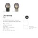 Veioze - Veioza minimalista design decorativ nordic Christina, gri / fumurie