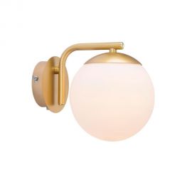Aplice, corpuri de iluminat pentru pereti - Aplica perete design nordic Grant, alama