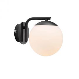Aplice, corpuri de iluminat pentru pereti - Aplica perete design nordic Grant, negru