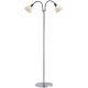 Lampadare - Lampadar modern cu 2 brate flexibile Ray crom/alb