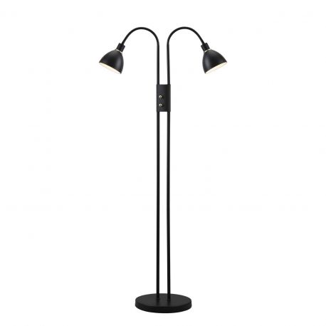 Lampadare - Lampadar dimabil modern cu 2 brate flexibile Ray negru