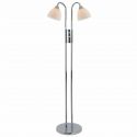 Lampadar dimabil modern cu 2 brate flexibile Ray crom/alb