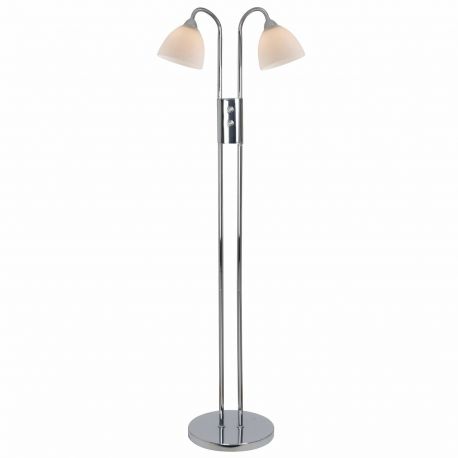 Lampadare - Lampadar dimabil modern cu 2 brate flexibile Ray crom/alb