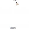 Lampadar modern cu brat flexibil Ray crom/alb