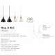 Pendule, Lustre suspendate - Set de 2 Pendule design modern minimalist Ray negru