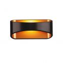 Aplica de perete LED Hugo negru/auriu