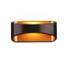 Aplica de perete LED Hugo negru/auriu