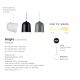 Pendule, Lustre suspendate - Pendul LED dimabil directionabil design modern Angle gri