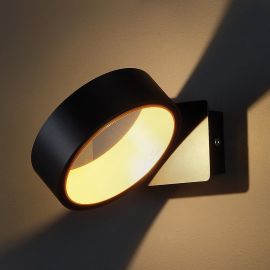 Aplice, corpuri de iluminat pentru pereti - Aplica LED lumina ambientala Tokyo I, negru/ auriu