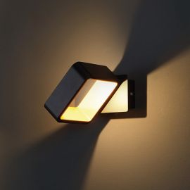 Aplice, corpuri de iluminat pentru pereti - Aplica LED lumina ambientala Tokyo II, negru/ auriu