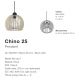 Pendule, Lustre suspendate - Lustra, Pendul lemn design nordic Chino 25