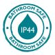 Iluminat pentru baie - Aplica pentru baie IP44 design nordic Tangens II otel