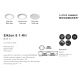 Spoturi tavan fals - Spot LED incastrabil Elkton 8 / 2700K / 3-Step MOODMAKER