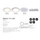 Spoturi tavan fals - Spot LED incastrabil Elkton 14 / 2700K / 3-Step MOODMAKER