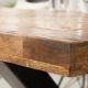 Mese dining - Masa design industrial Infinity Home 160cm, mango natur