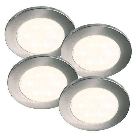 Spoturi tavan fals - Set de 4 spoturi LED incastrabile Lismore