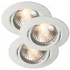Set de 3 spoturi incastrabile Triton alb