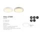 Plafoniere - Plafoniera LED design circular Altus 2700 alba