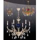 Aplice, corpuri de iluminat pentru pereti - Aplica de perete LUX, cristal Asfour, ceramica Celia
