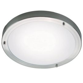 Iluminat pentru baie - Plafoniera pentru baie Ancona Maxi otel