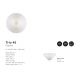 Aplice, corpuri de iluminat pentru pereti - Aplica perete/plafon design decorativ Trio 45