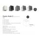 Aplice - Aplica LED ambientala de exterior IP44 Canto Kubi 2 galvanizat