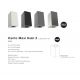 Aplice - Aplica perete ambientala de exterior IP44 Canto Maxi Kubi 2 gri