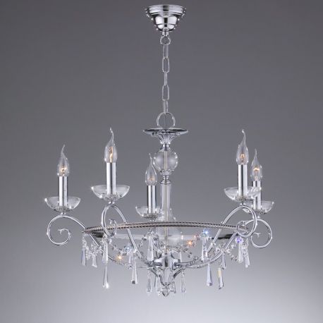 Candelabre, Lustre - Candelabru 5 brate LUX, cristal Asfour, Irina
