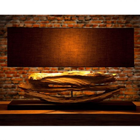 Veioze - Lampa design rustic Riverine negru