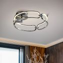 Lustra LED aplicata design ultra-modern 47cm Colette crom