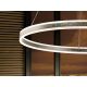 Candelabre, Lustre - Lustra LED design modern circular Ø100cm Helia argintie