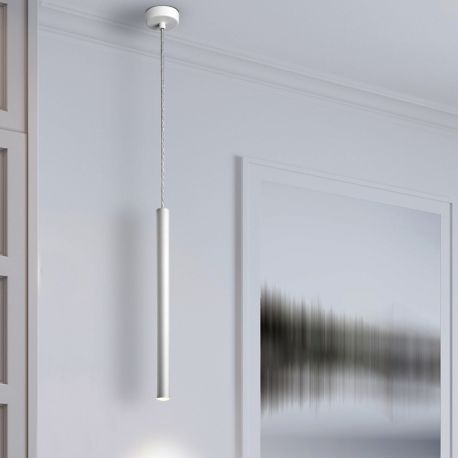 Pendule, Lustre suspendate - Pendul LED dimabil design modern minimalist Varas alb