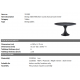 Mese dining - Masa LUX Melchior round, bronz