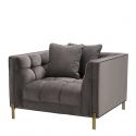 Fotoliu elegant design LUX Sienna, gri