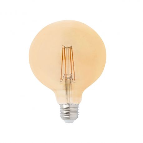 Becuri E27 - Bec E27 GLOBE LED AMBER 5W 2200K DIMABLE
