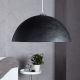 Pendule, Lustre suspendate - Lustra din fibra de sticla Glow 50cm, negru/ auriu