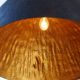 Pendule, Lustre suspendate - Lustra din fibra de sticla Glow 50cm, negru/ auriu