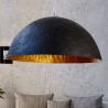Lustra din fibra de sticla Glow 70cm, negru/ auriu