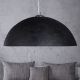 Pendule, Lustre suspendate - Lustra din fibra de sticla Glow 70cm, negru/ auriu