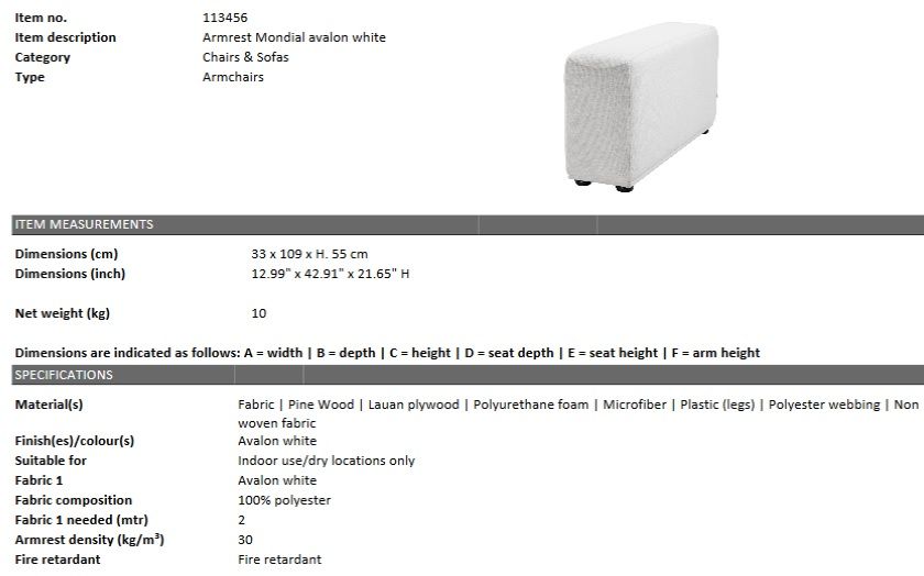 Modul Cotiera Lux Mondial Alb Mobila