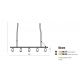 Pendule, Lustre suspendate - Lustra moderna cu 5 spoturi BIRAM negru/crom
