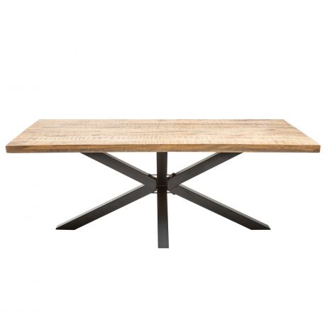 Mese dining - Masa design industrial Galaxie 200cm, mango