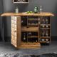 Comode - Bar din lemn Sheesham, Mosaico 130cm